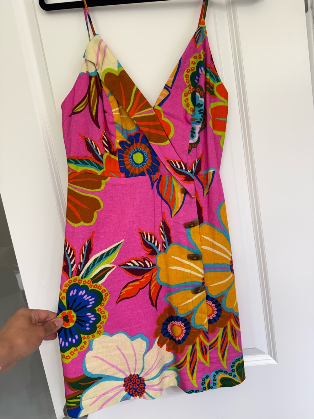 FARM Rio Pink Multicolor Floral Slip Dress - Picture 6 of 8